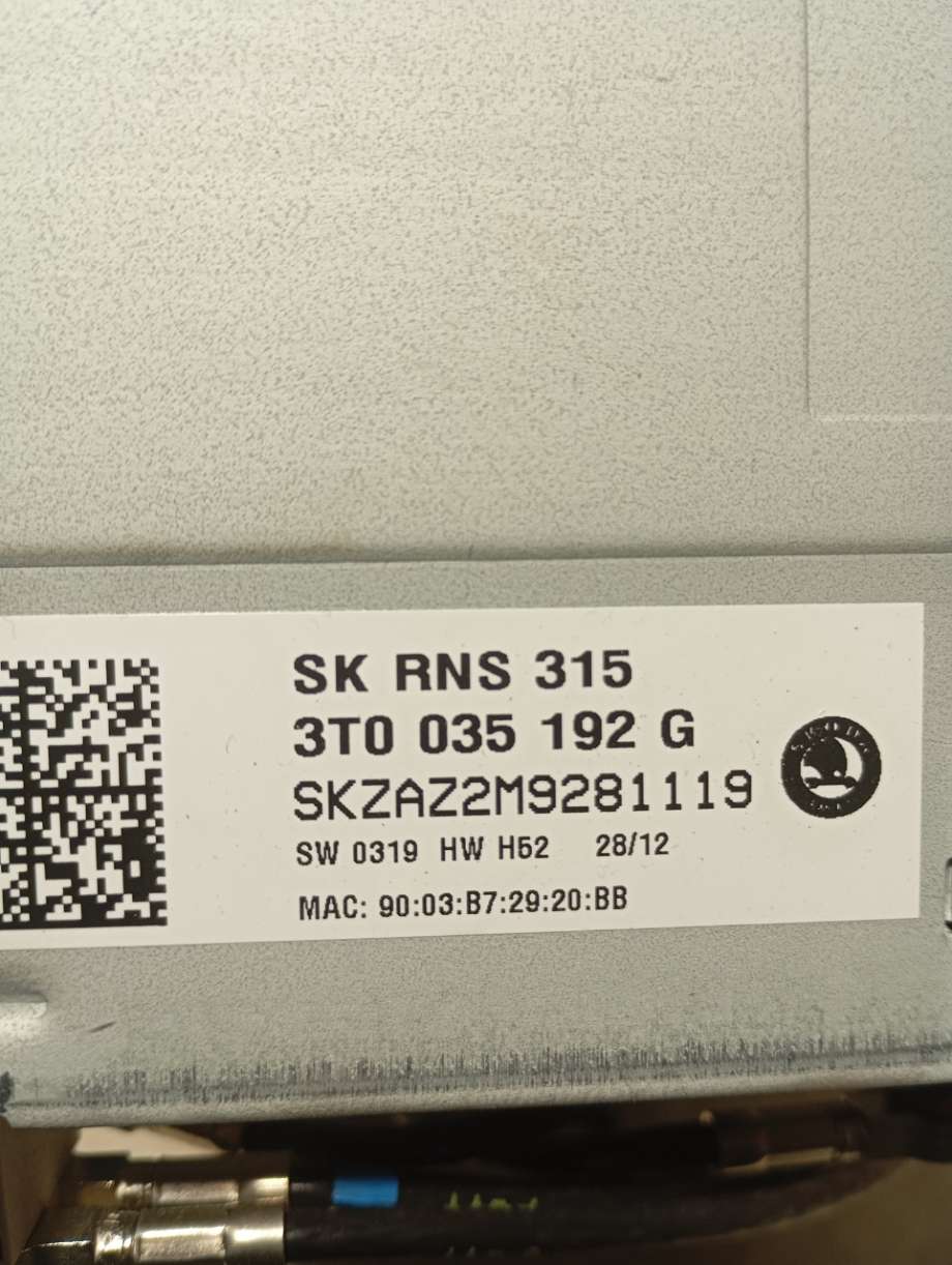 Bilstereo til Škoda Superb 2008-2015 (Type II)  (|3t0035192g)