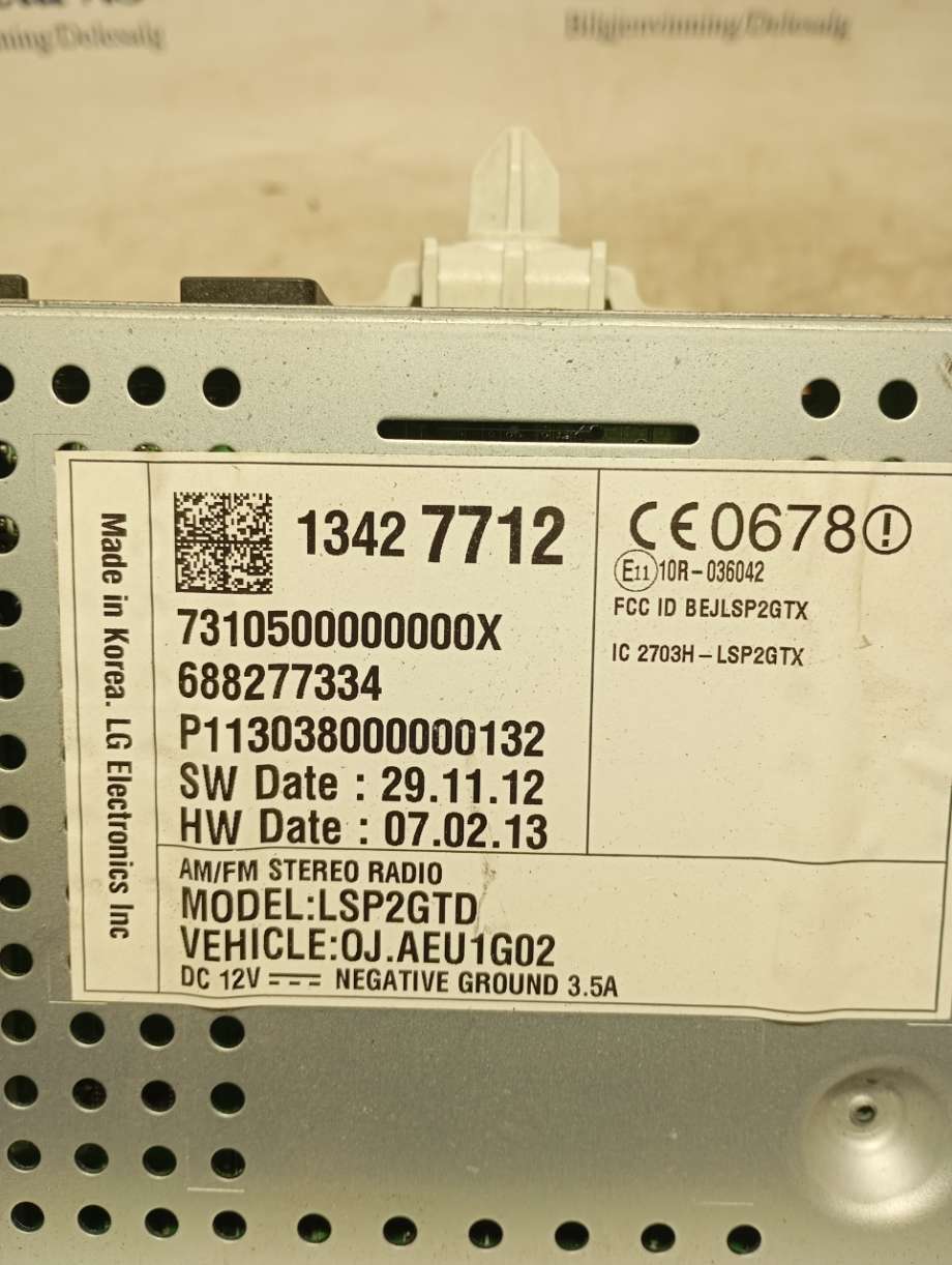 Bilstereo til Opel Adam 2013-2016  (|688277334)