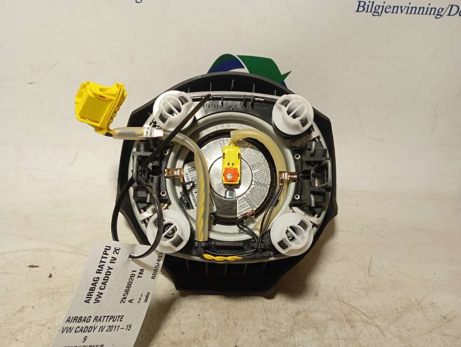 Airbag rattpute til VW Caddy 2010-2015 (Type III, Fase 2)  (|2k5880201)