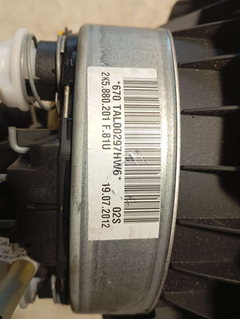 Airbag rattpute til VW Caddy 2010-2015 (Type III, Fase 2)  (|2k5880201)