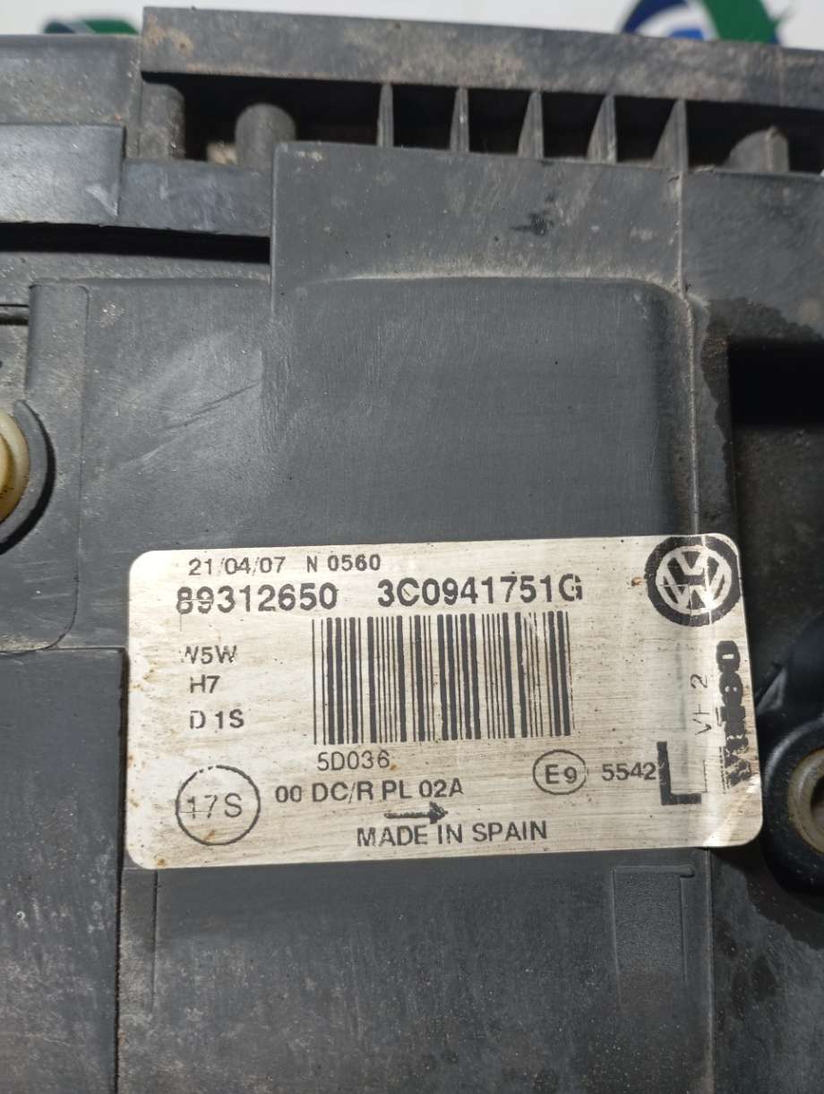Frontlykt venstre xenon til VW Passat 2005-2010 (B6) (B6) (|3c0941751g)