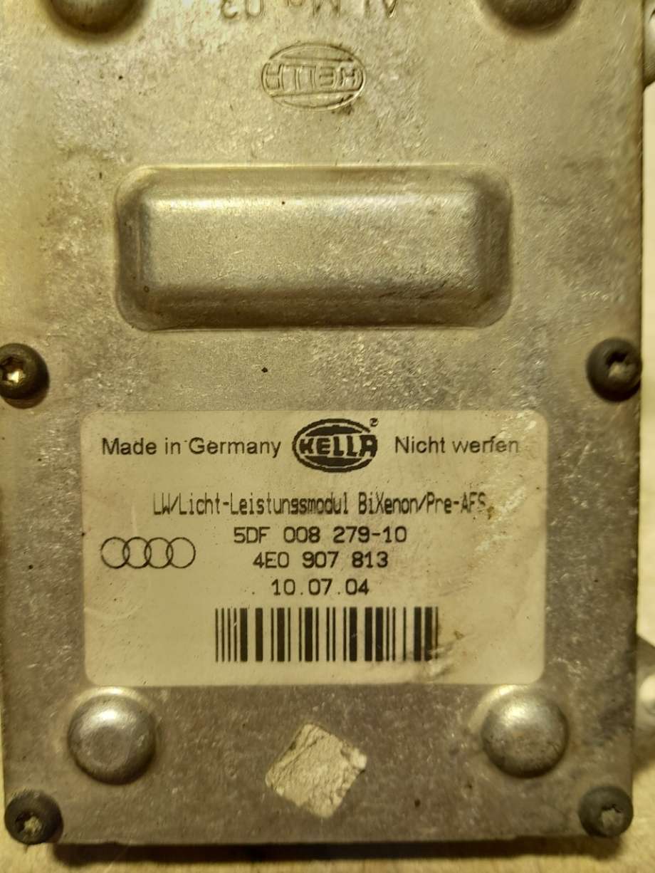Styreenhet xenon/ballast til Audi A8 2003-2010 (Type II)  (|5df00827910)