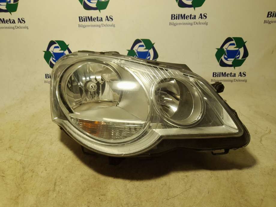 Frontlykt høyre halogen til VW Polo 2005-2009 (Type IV, Fase 2) (|6q1941008at)