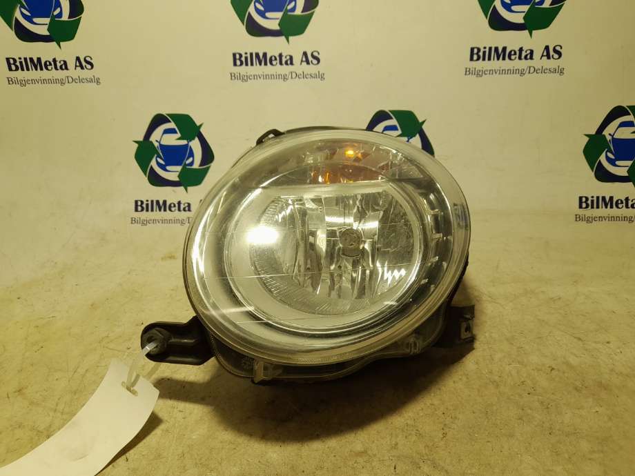 Frontlykt venstre halogen til Fiat 500 2008-2020