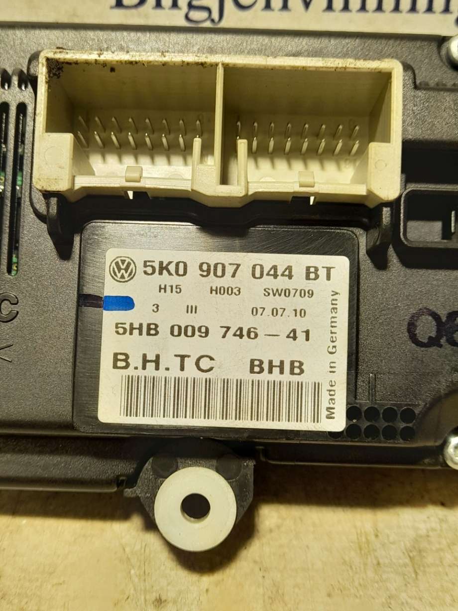 Varmeapparat betjening til VW Golf VI 2008-2012  (|5k0907044bt)