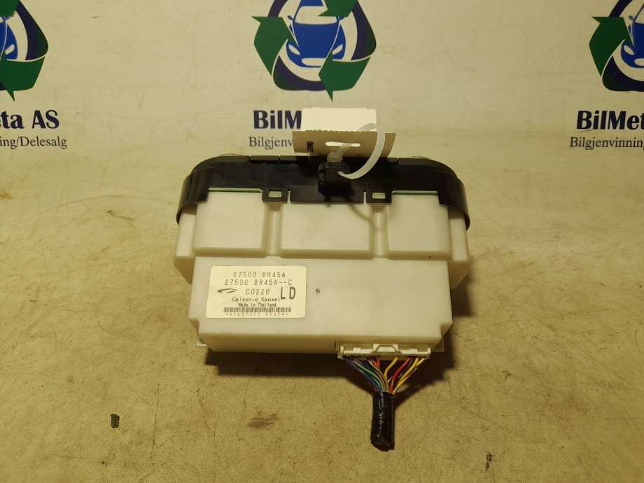 Varmeapparat betjening til Nissan Qashqai 2010-2014 (Type I, Fase 2)  (|27500br45a)