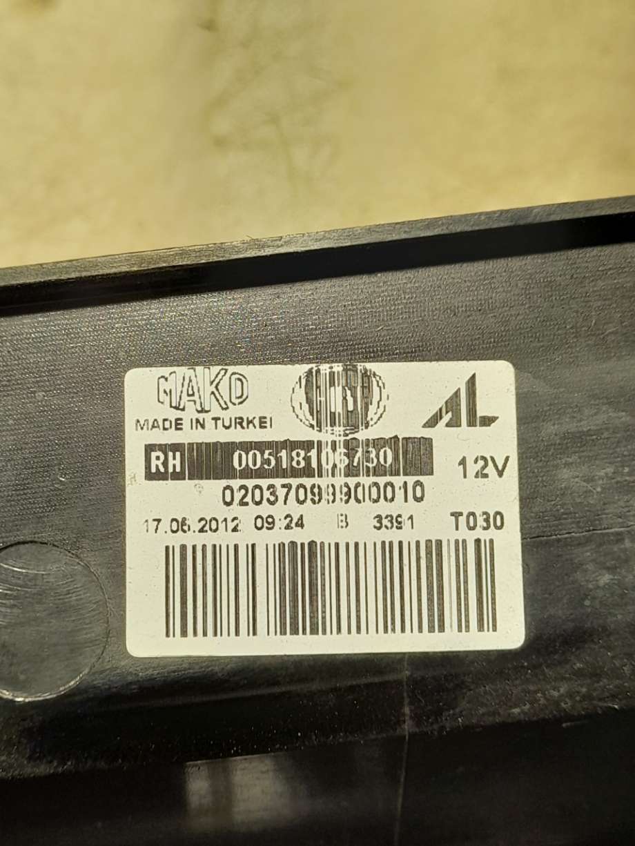 Baklykt høyre til Fiat Doblo 2001-2005 (Type I, Fase 1)