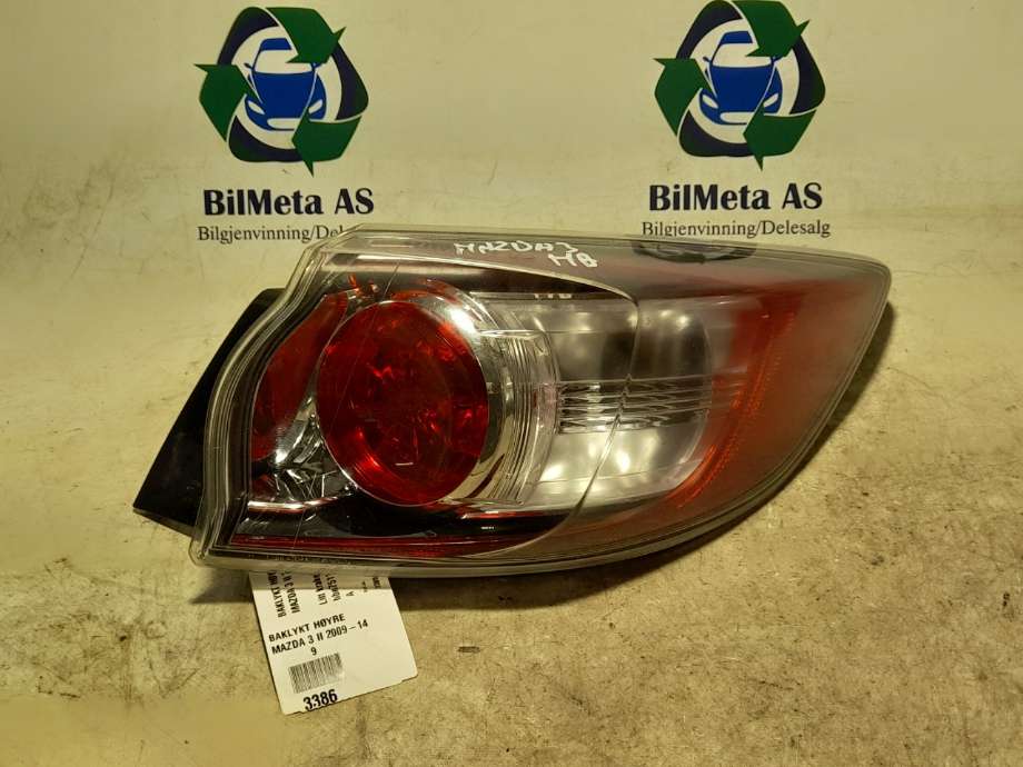 Baklykt høyre til Mazda 3 2009-2013 (Type II) (|bbn751150)
