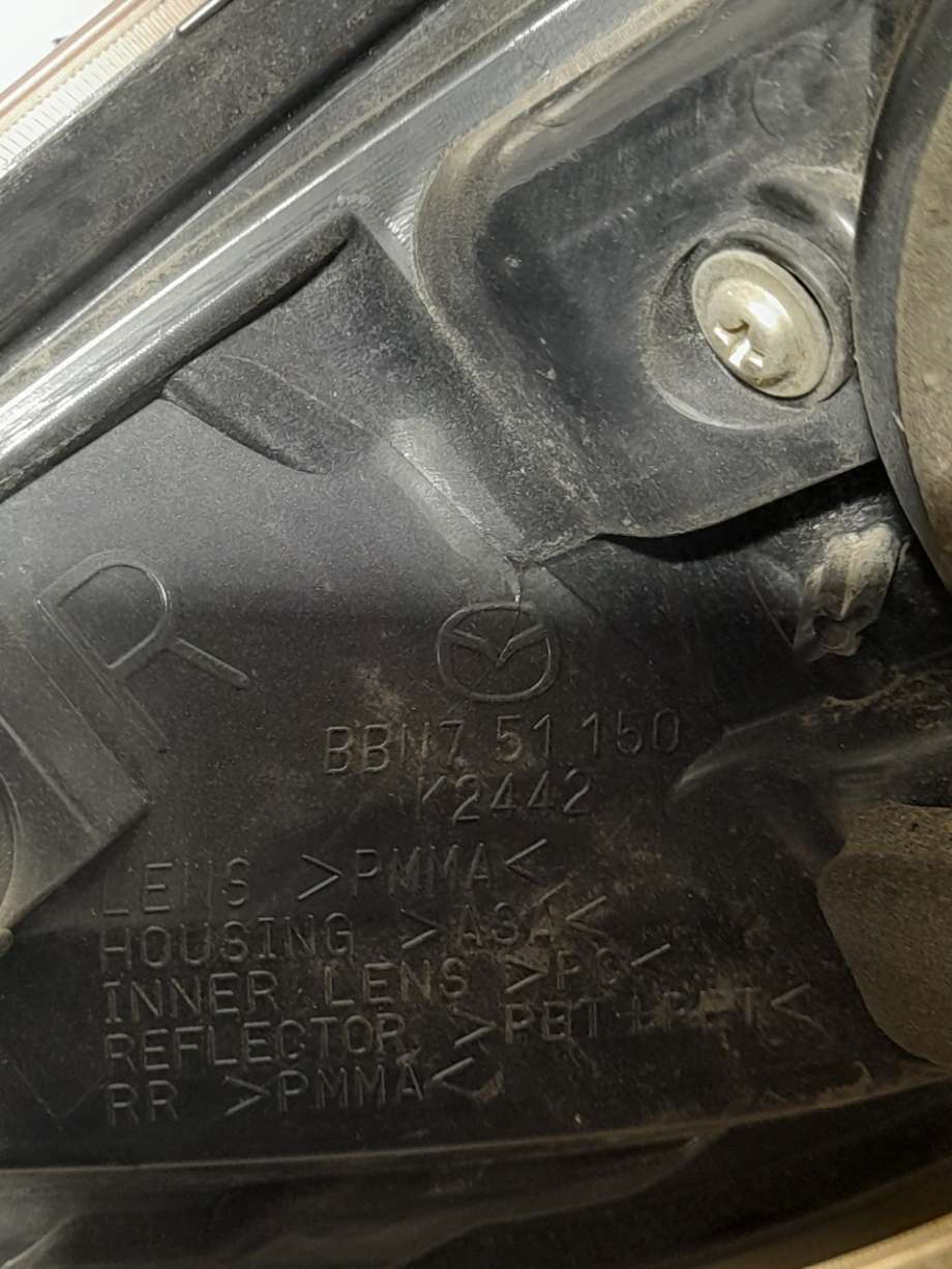 Baklykt høyre til Mazda 3 2009-2013 (Type II) (|bbn751150)