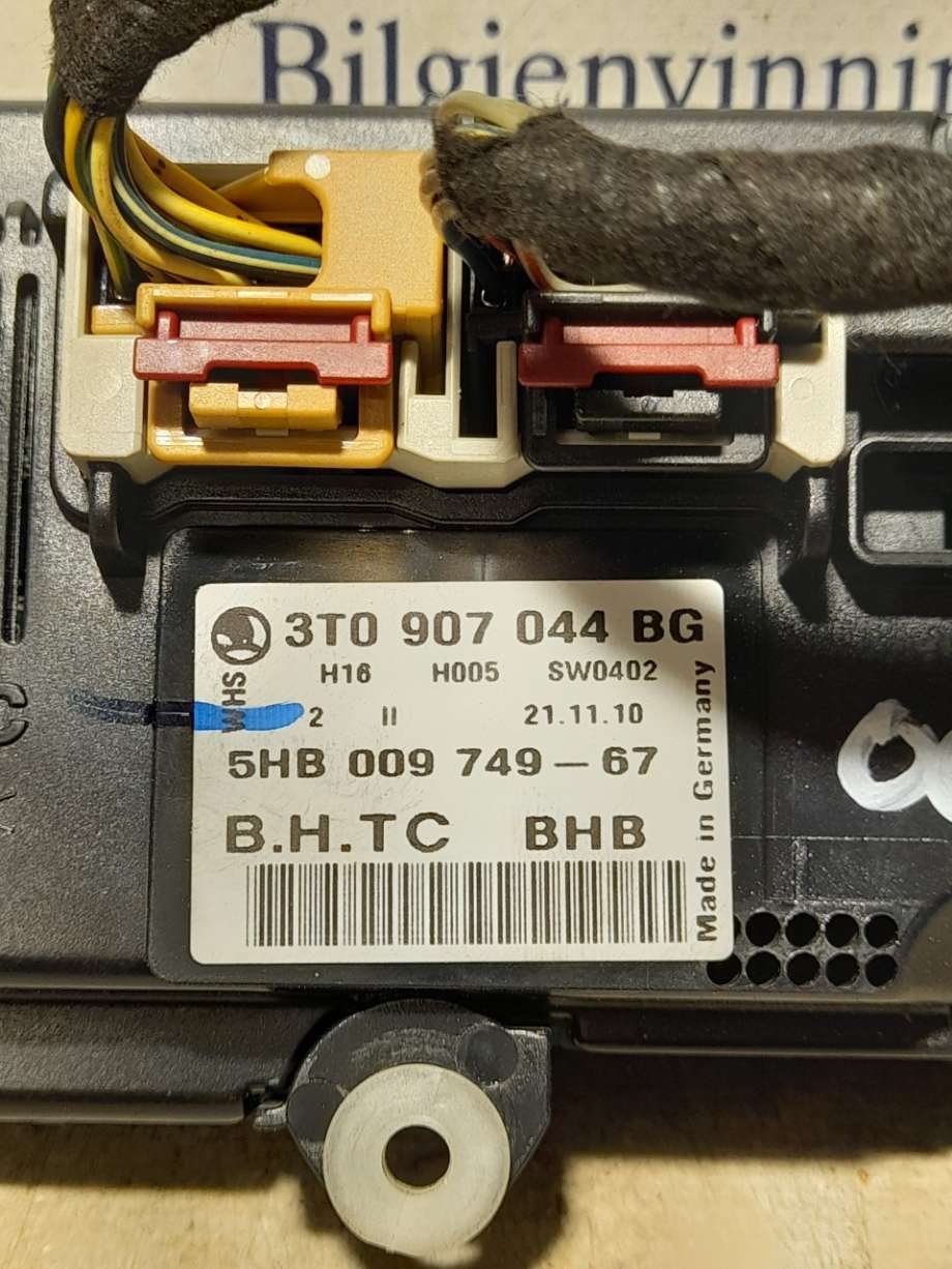 Varmeapparat betjening til Škoda Octavia 2005-2008 (Type II, Fase 1)  (|3t0907044bg)
