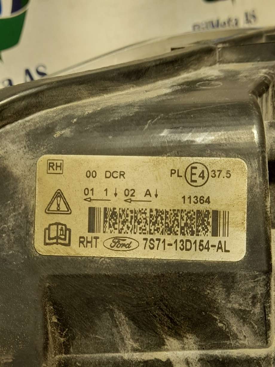Frontlykt høyre xenon til Ford Mondeo 2007-2010 (Type IV, Fase 1) (|7s7113d154al)