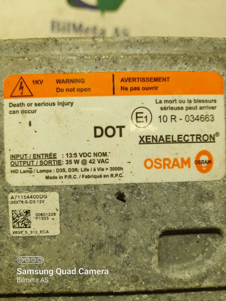 Styreenhet xenon/ballast til Hyundai Ix35 2010-2015  (|a71154400dg)
