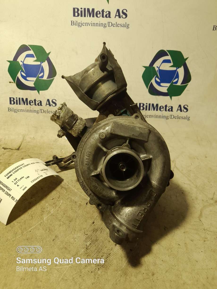 Turbo til Mini One/Cooper 2007-2014 (R55-57) (R55-57) (|GT1544v|9663199280)