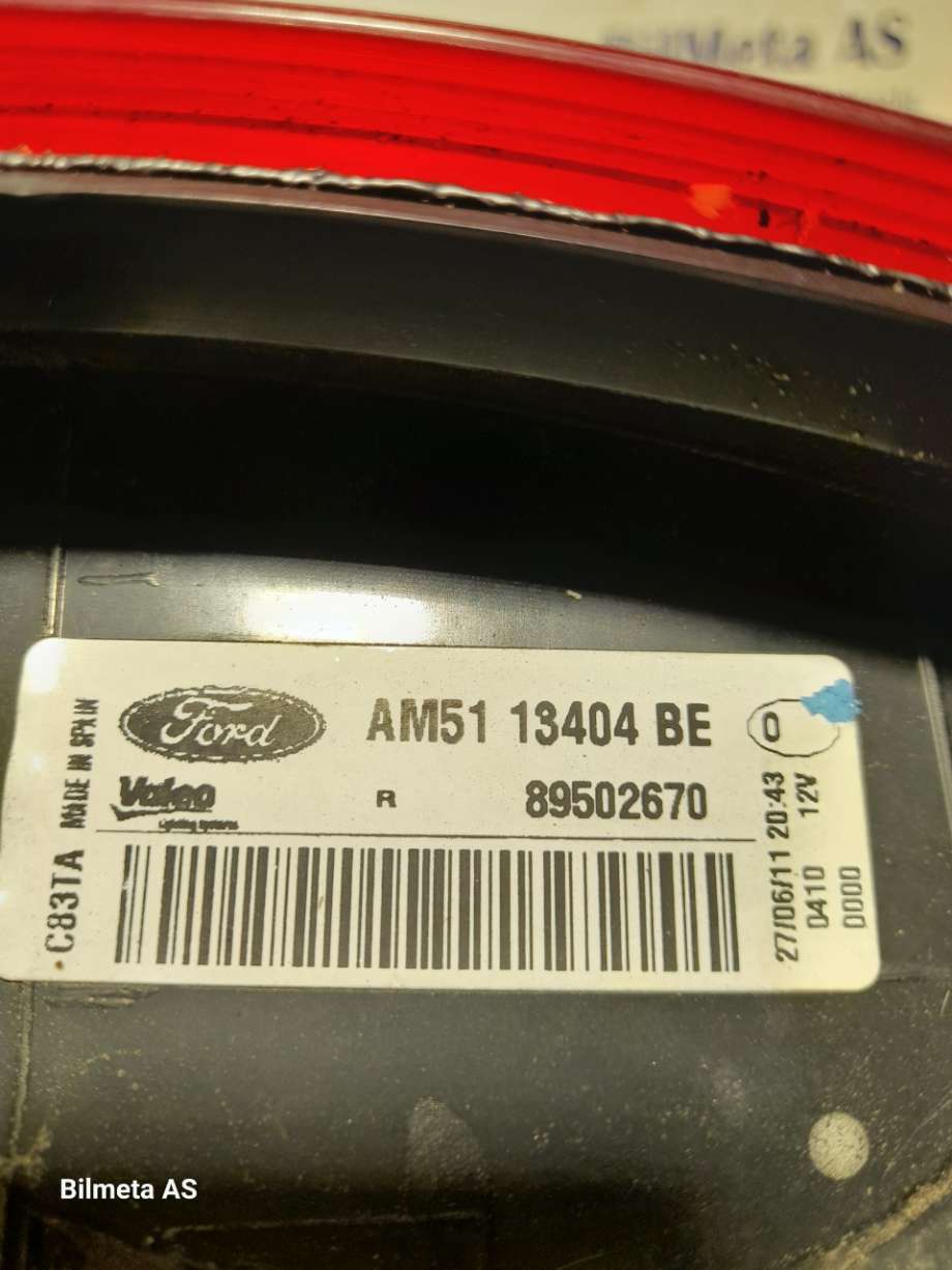 Baklykt høyre til Ford C-Max 2010-2015 (Type II, Fase 1)  (|89502670)