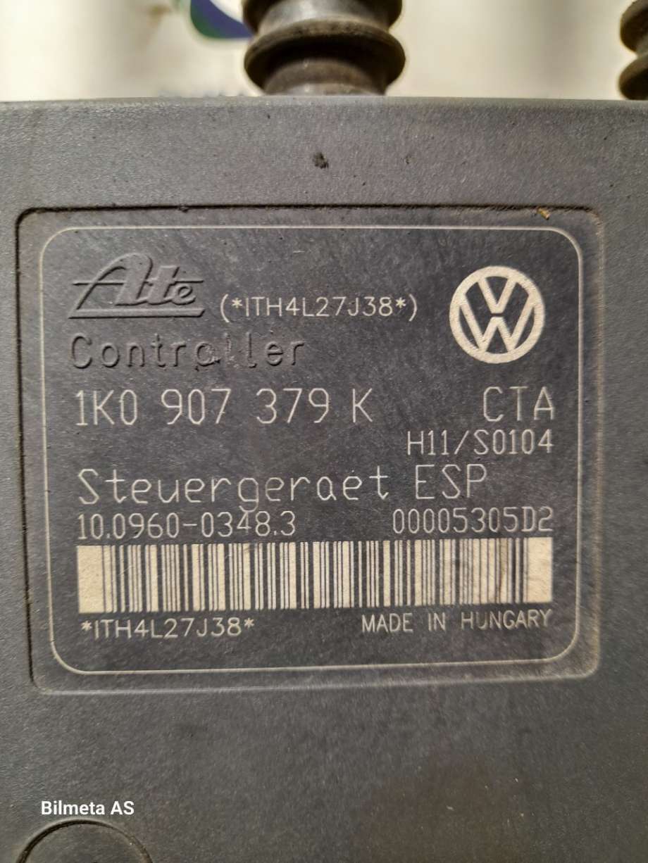 ABS sentral til Audi A3 2003-2008 (Type II, Fase 1)  (|1k0907379k|1k0614517h)