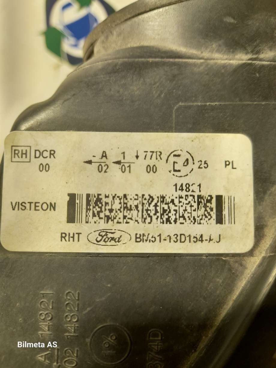 Frontlykt høyre xenon til Ford Focus 2011-2014 (Type III, Fase 1) (|bm5113d154aj)
