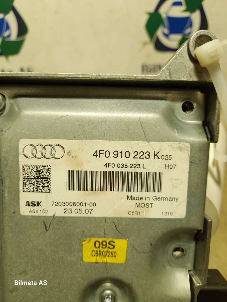 Bilstereo forsterker til Audi A6 2005-2008 (Type III, Fase 1) (C6) (C6) (|4f0910223k)