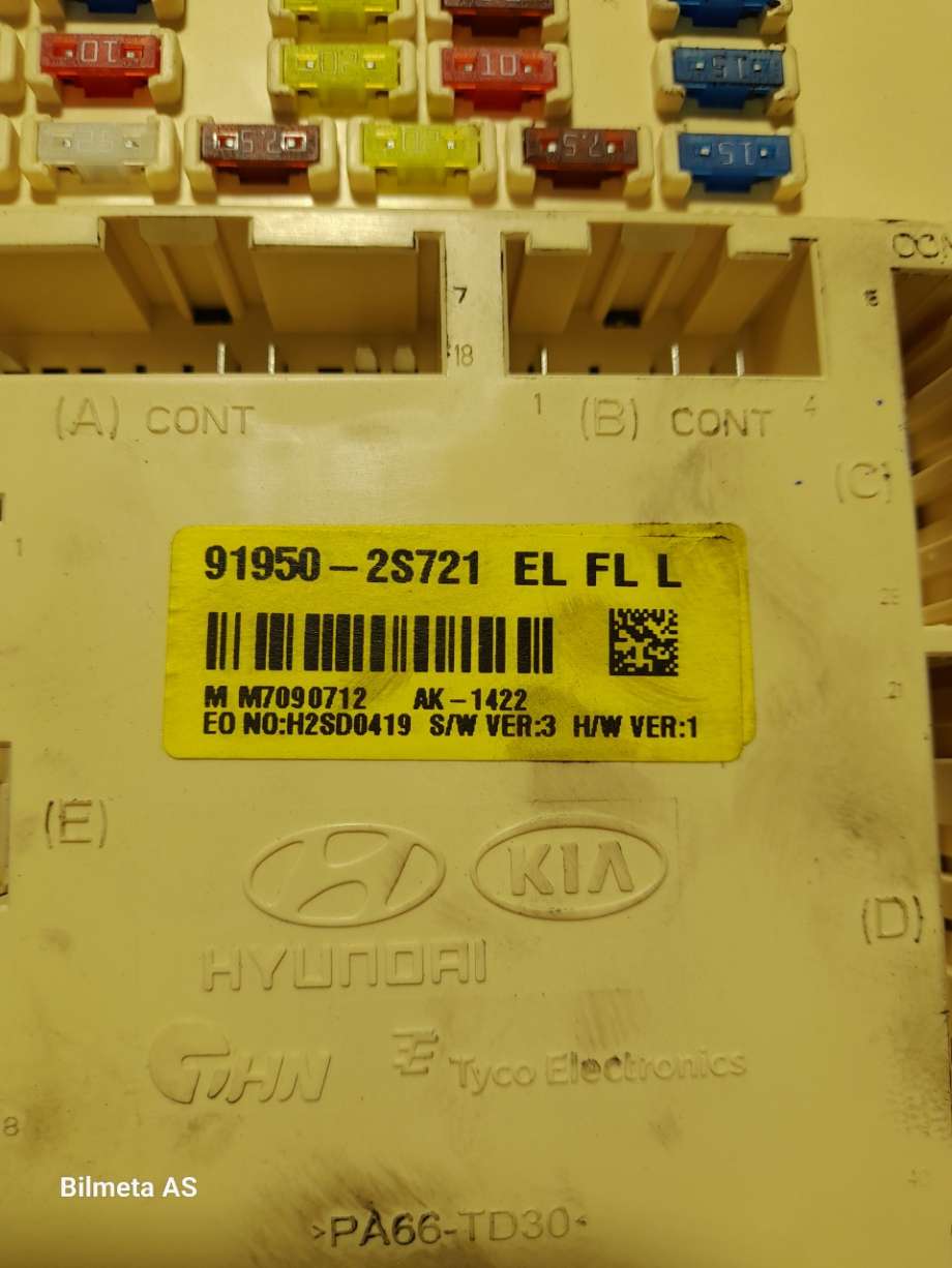 Sikringsboks til Hyundai Ix35 2010-2015  (|919502s721)