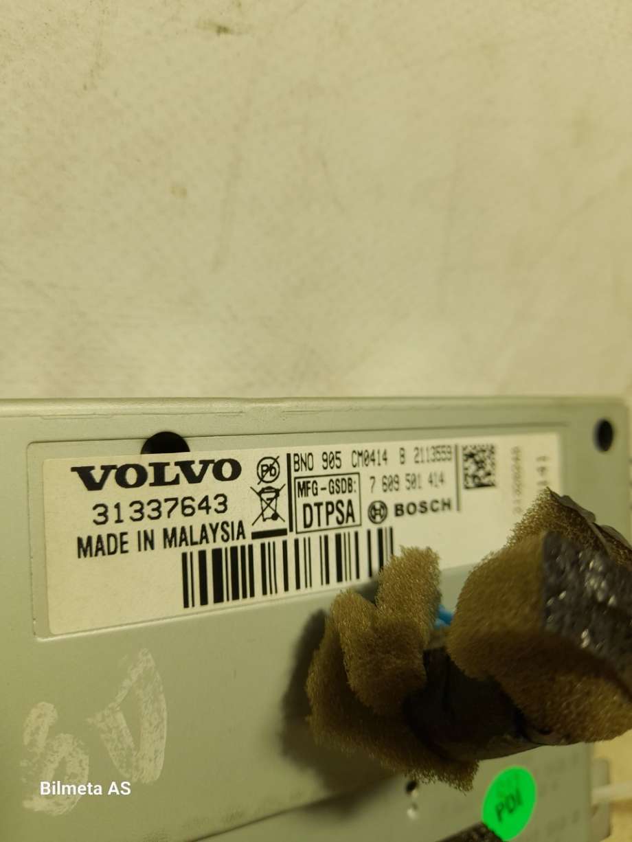 Instrument kjørecomputer til Volvo V60 2010-2013 (Type I, Fase 1)  (|31337643)