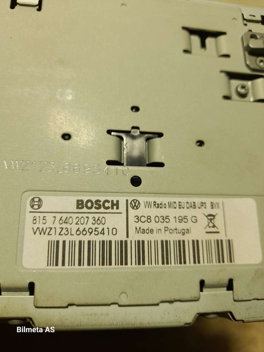 Bilstereo til VW Golf VI 2008-2012 (|3c8035195g)