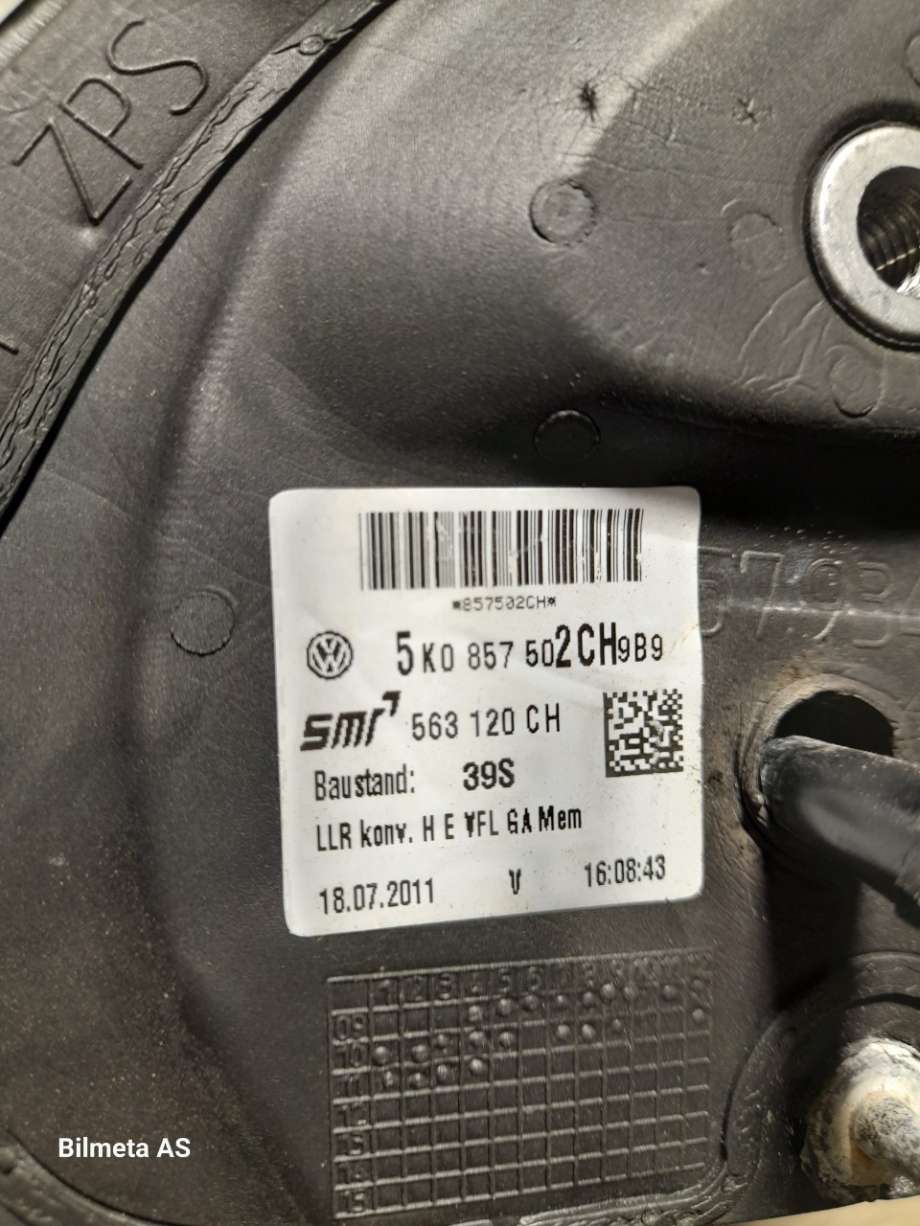 Speil høyre til VW Golf VI 2008-2012  