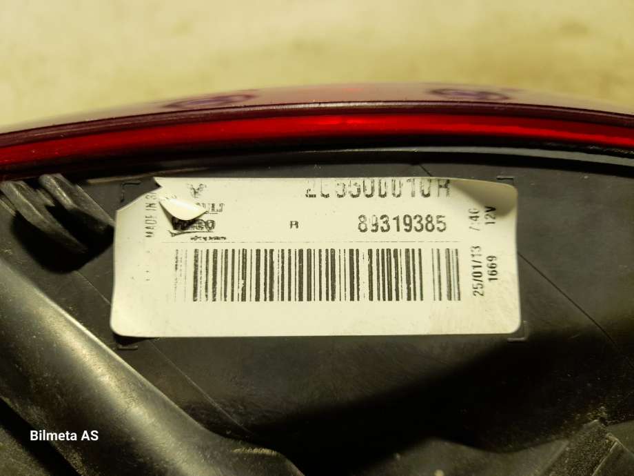 Baklykt høyre til Renault Megane 2009-2016 Type III  (|265500010r)