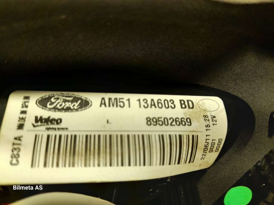 Baklykt venstre indre til Ford C-Max 2010-2015 (Type II, Fase 1)  (|89502669|am5113a603bd)