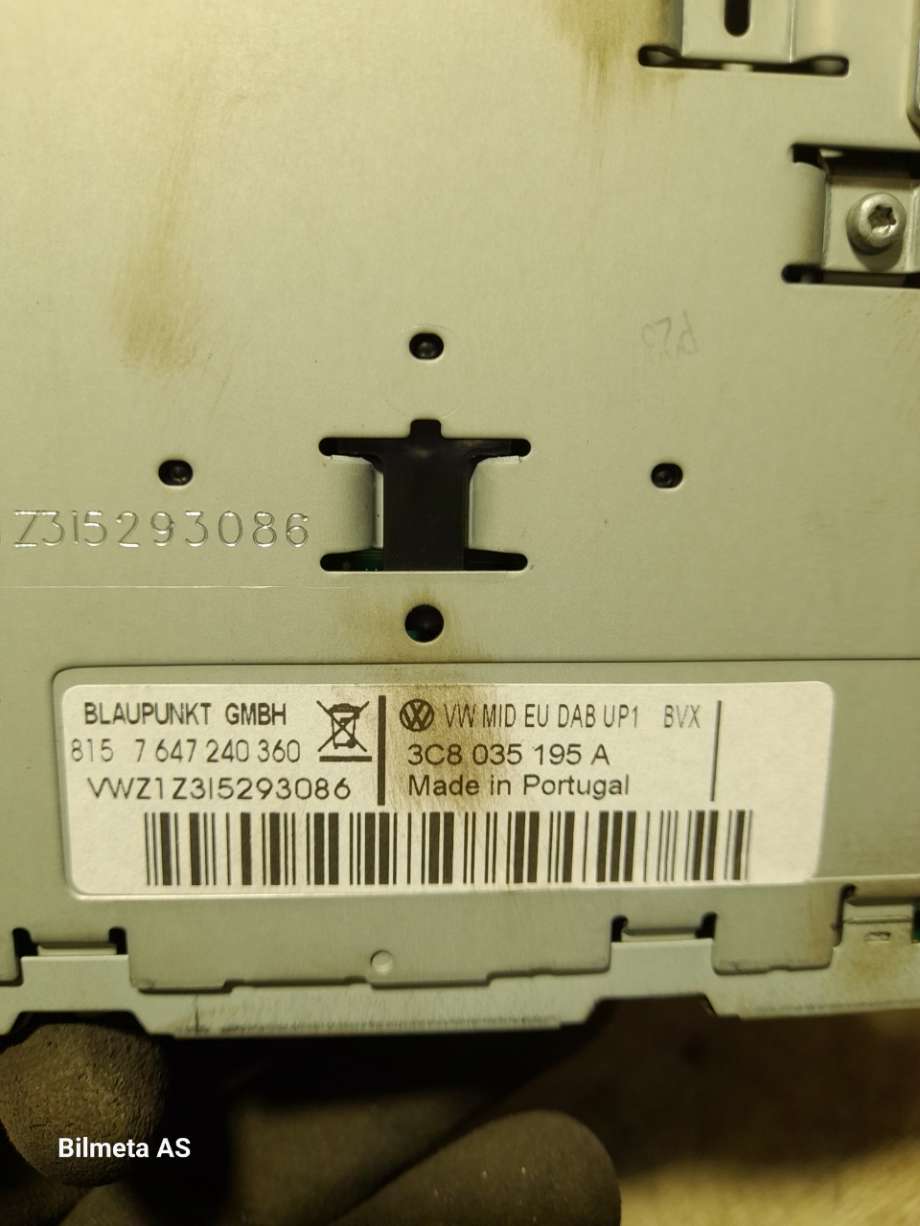 Bilstereo til VW Tiguan 2007-2011 (Type I, Fase 1)  (|3c8035195A)