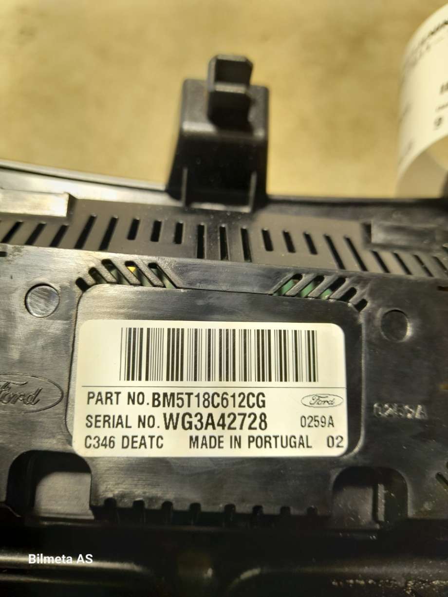 Varmeapparat betjening til Ford Focus 2011-2014 (Type III, Fase 1)  (|BM5T18C612CG)
