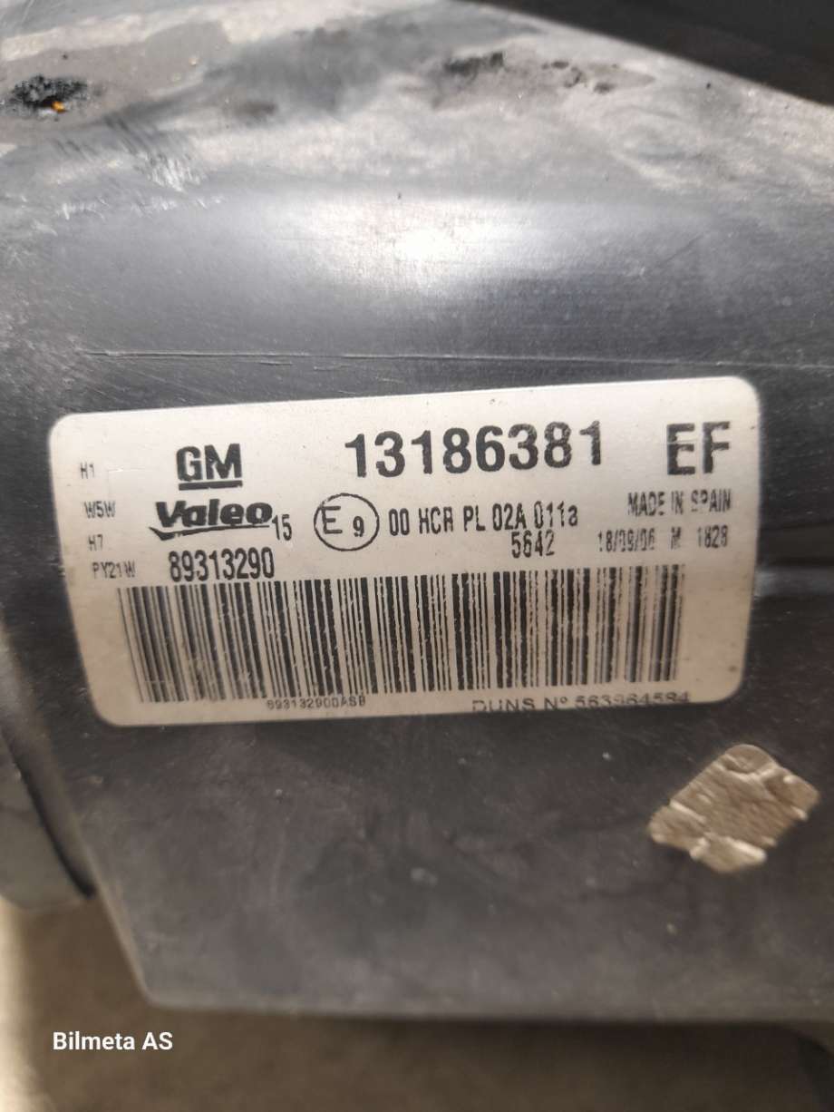 Frontlykt venstre halogen til Opel Corsa D 2006-2014  (|13186381)