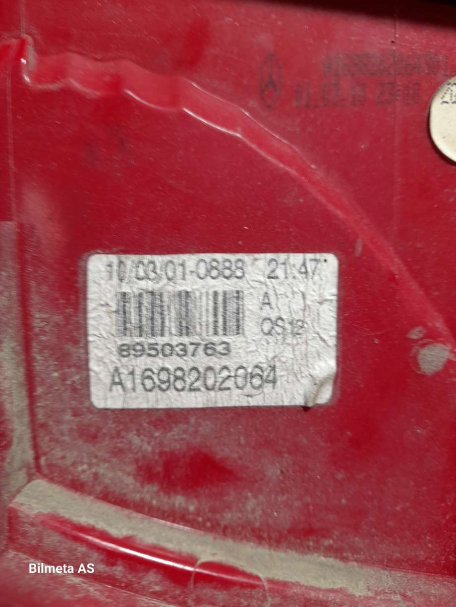 Baklykt høyre til Mercedes A-Klasse 2005-2012 (W169) (W169) (|a1698202064)