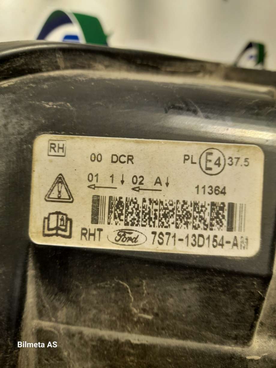 Frontlykt høyre xenon til Ford Mondeo 2007-2010 (Type IV, Fase 1) (|7s7113d154am)