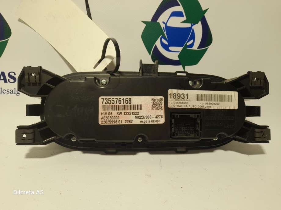 Varmeapparat betjening til Fiat 500L (MPV) 2013-2015  (|735576168)