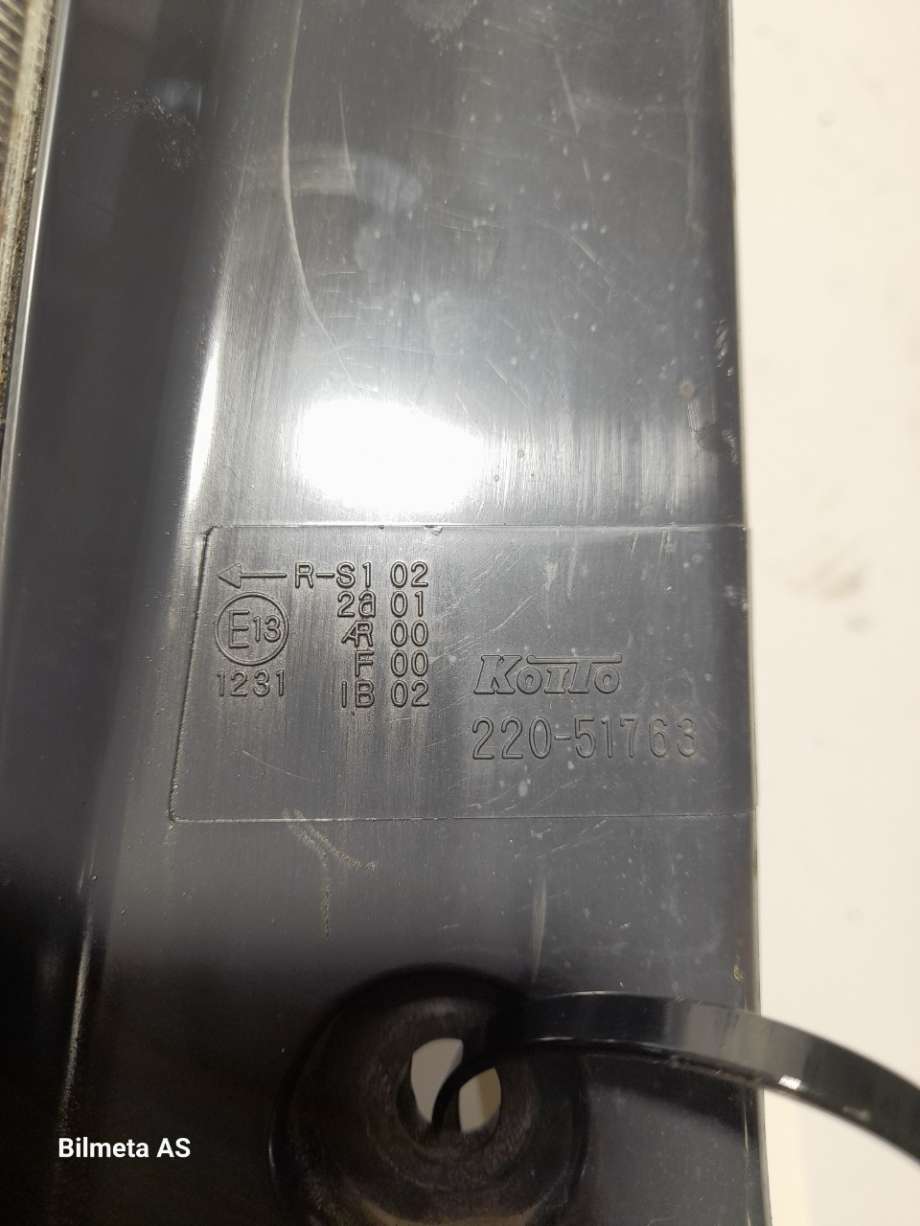 Baklykt venstre til Subaru Justy 1984-1995 (Type I)  (|22051763)