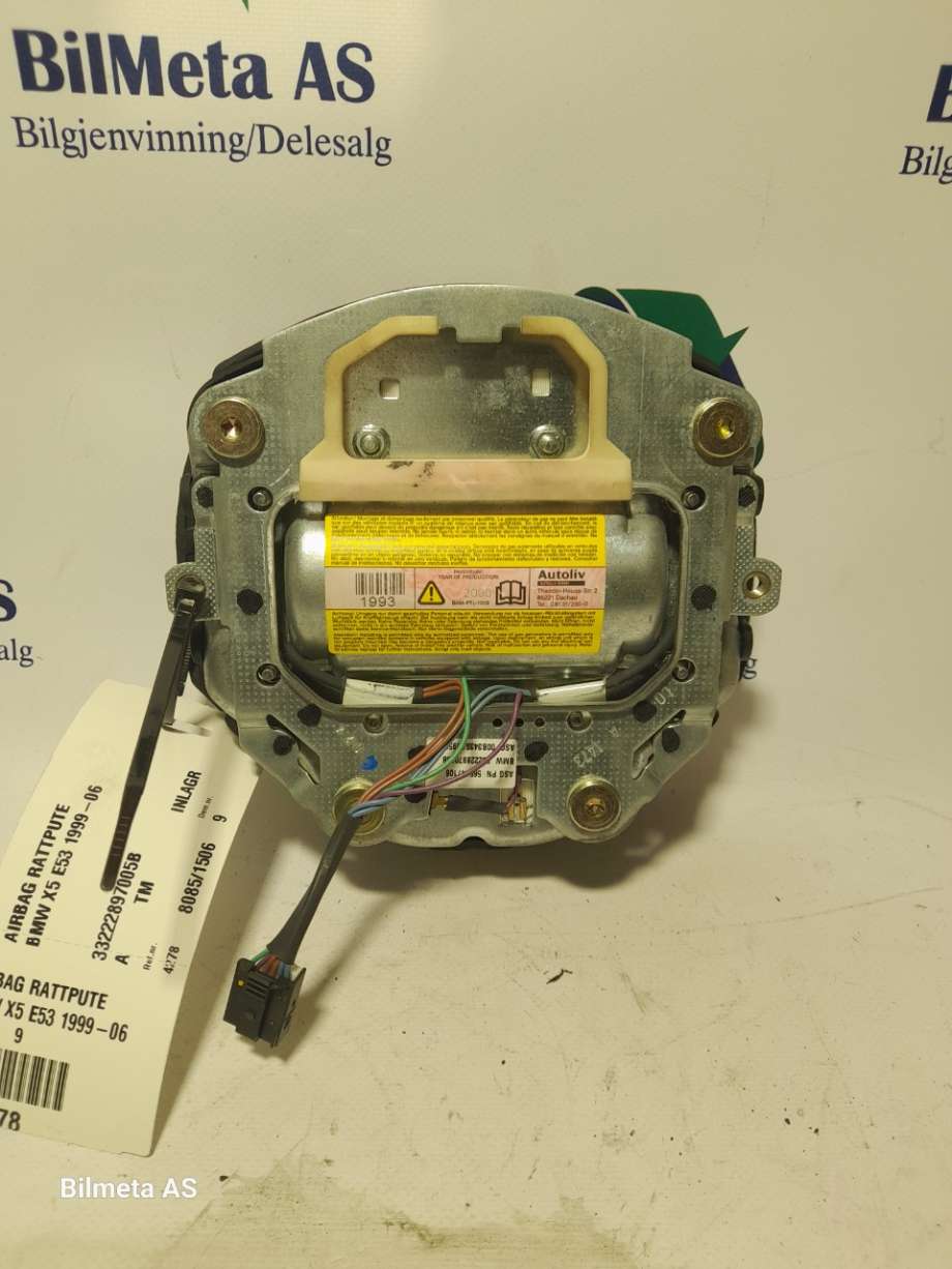 Airbag rattpute til BMW X5 2000-2006 (E53) (E53) (|33222897005B)
