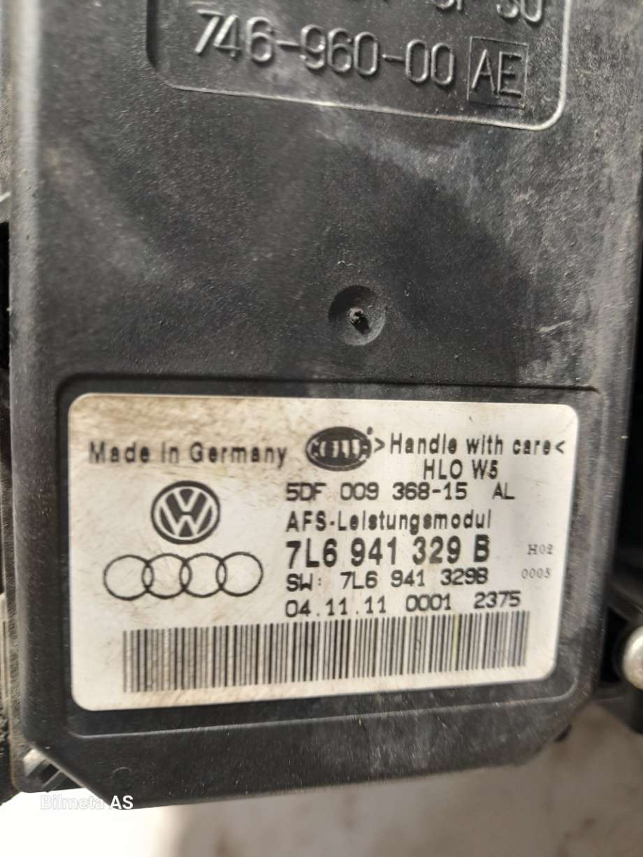 Frontlykt høyre xenon til Škoda Octavia 2005-2008 (Type II, Fase 1)  (|1Z1941016G)