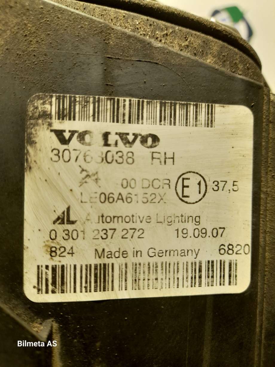 Frontlykt høyre xenon til Volvo V50 2007-2012 (Fase 2)  (|30763038)