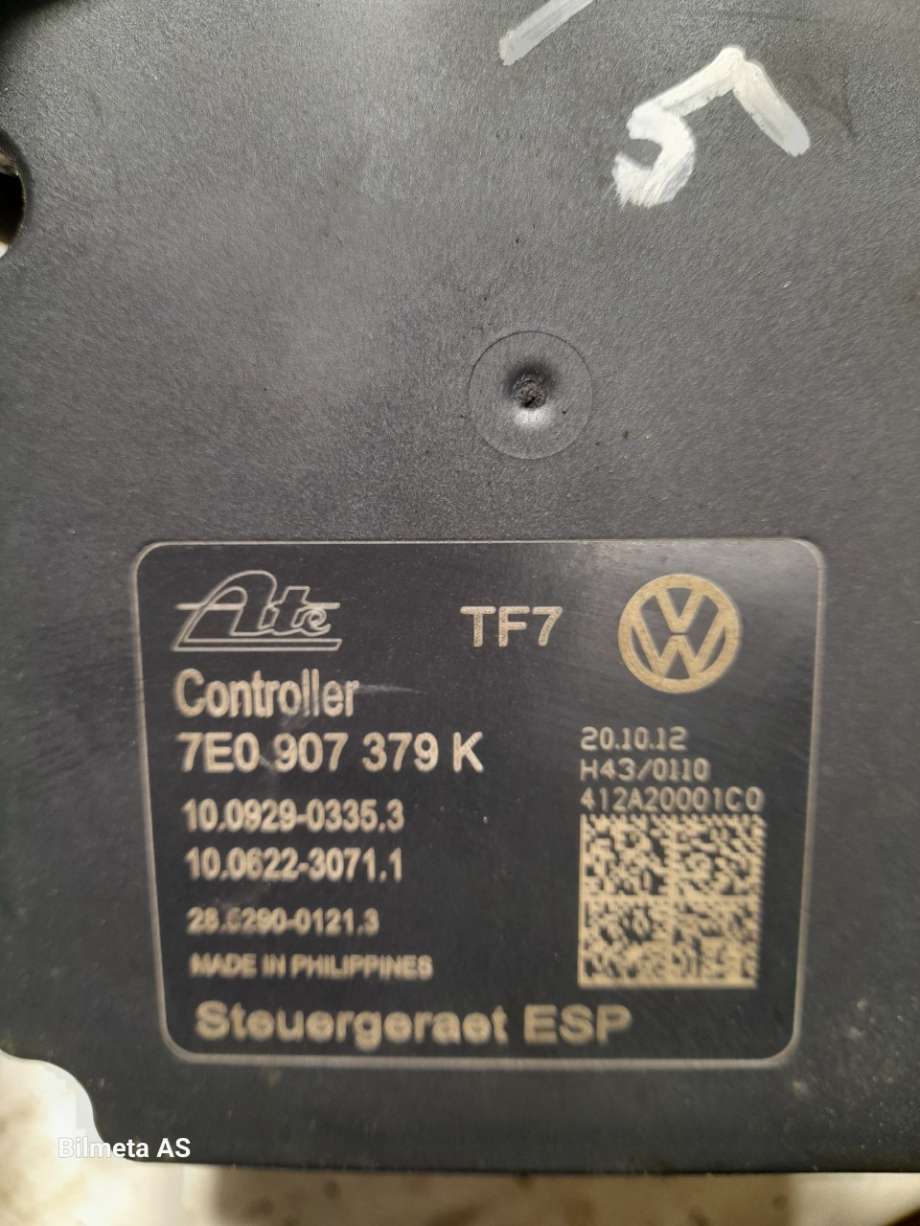 ABS sentral til VW Transporter / Caravelle 2003-2009 (Fase 1) (T5) (T5) (|7e0907379k)