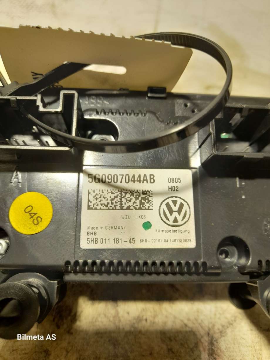 Varmeapparat betjening til VW Golf VII 2012-2017 (Fase 1)  (|5g0907044ab)