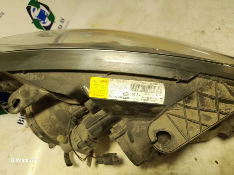 Frontlykt venstre xenon til Nissan Qashqai 2010-2014 (Type I, Fase 2) (|26060br60a)