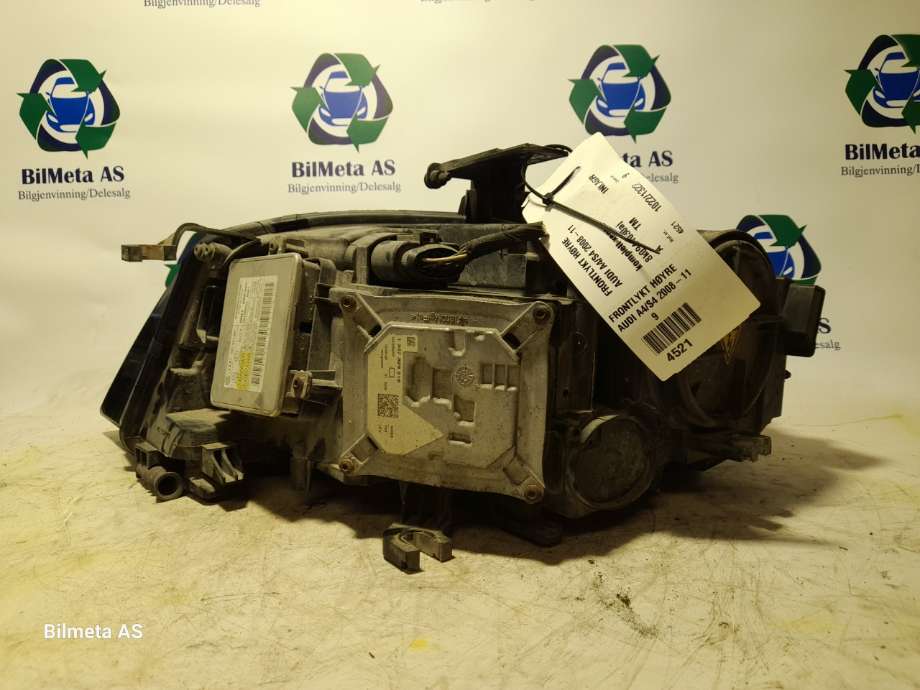 Frontlykt høyre xenon til Audi A4 2007-2014 (Type IV) (B8) (B8) (|8k0941030aj)