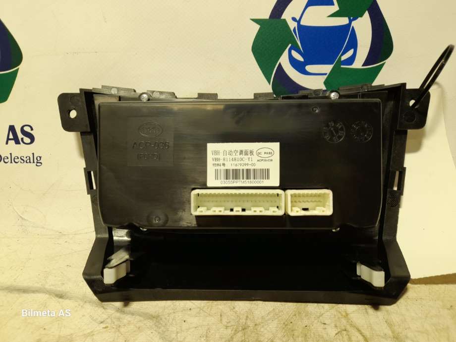 Varmeapparat betjening til BYD T3 2020-->>  (|vbh8114810cy1)