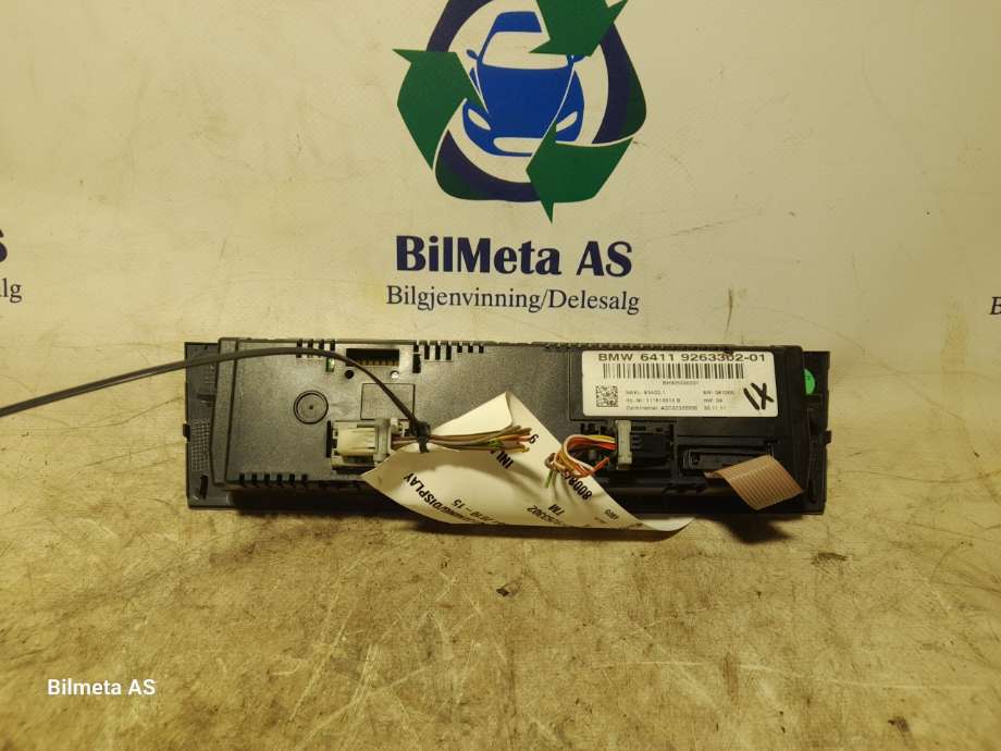 Varmeapparat betjening til BMW X1 2009-2015 (E84) (E84) (|64119263302)