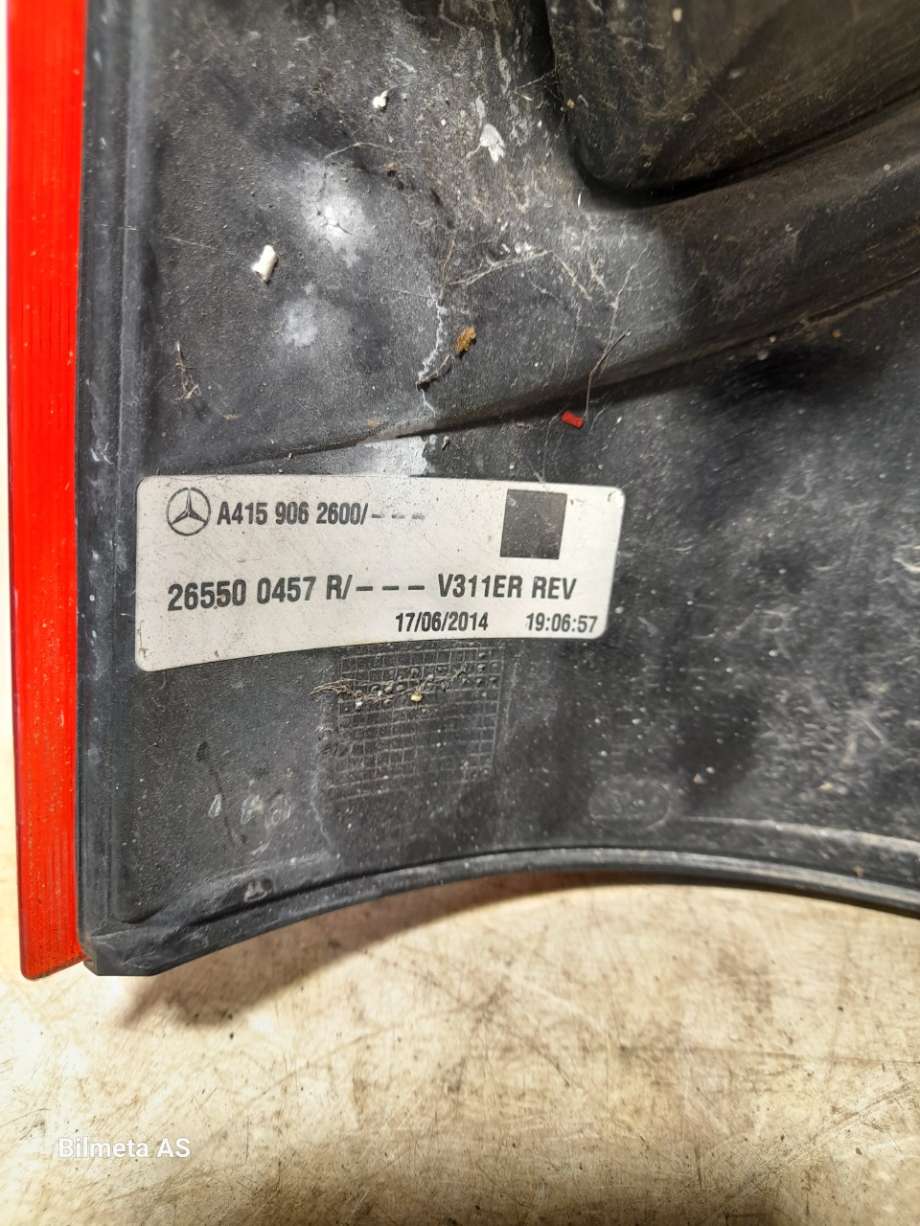 Baklykt høyre til Mercedes Citan 2012-2021 (W415) (W415) (|265500457r)