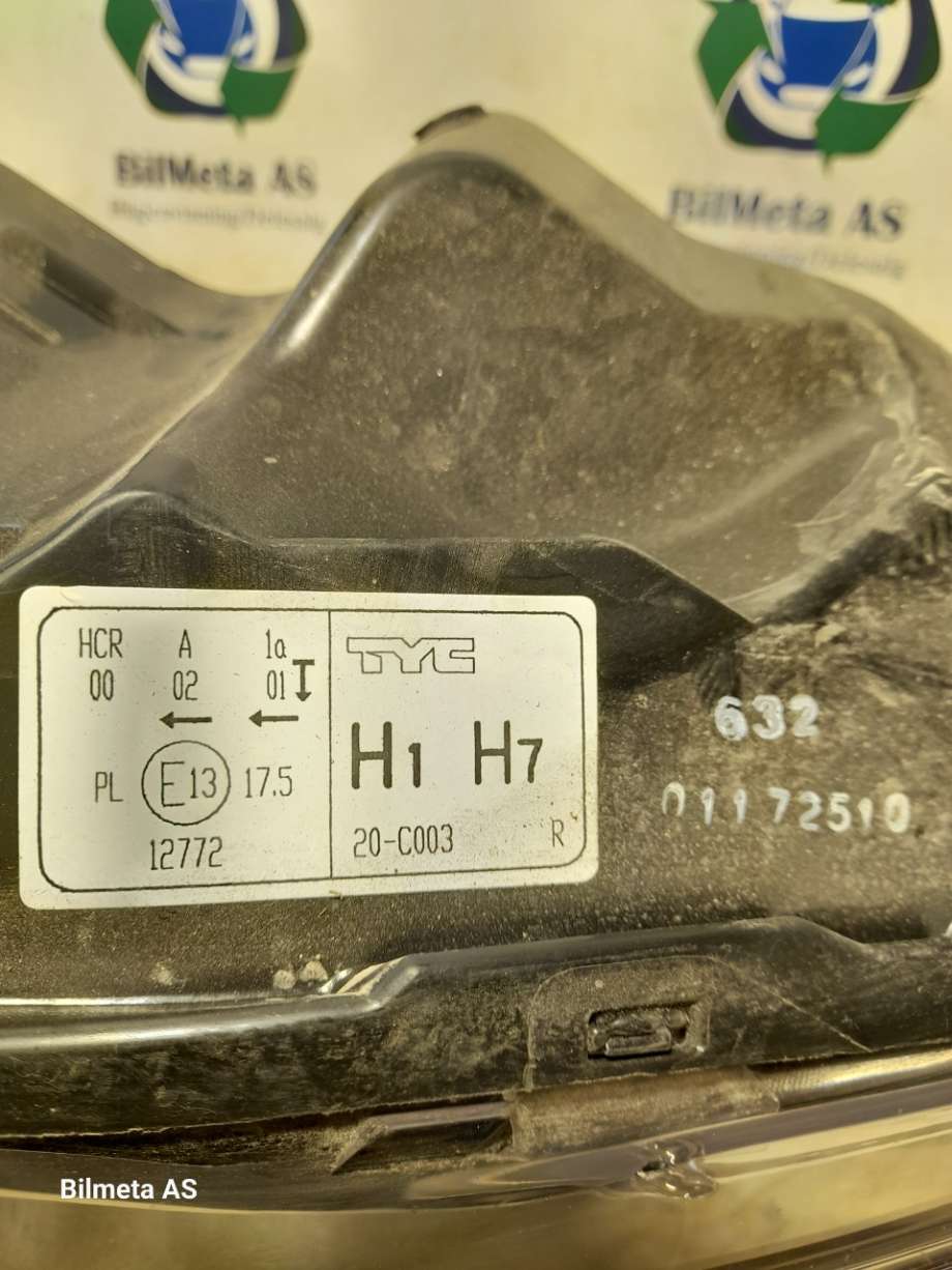 Frontlykt høyre halogen til Ford Fiesta 2008-2012 (Type VI, Fase 1)  