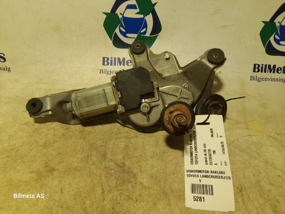 Viskermotor bakrute til Toyota Land Cruiser 120 2002-2009 (8513060220|)