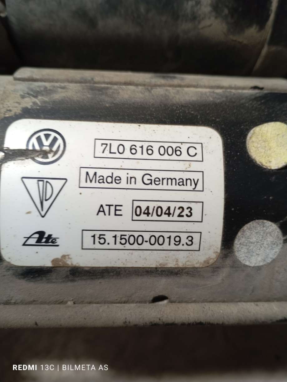 Kompressor nivå/luft til VW Touareg 2003-2007 (Type I, Fase 1)  (|7L0616006C)