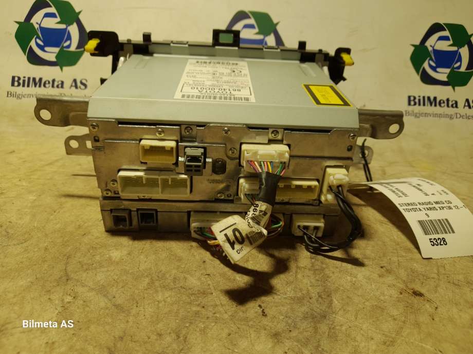 Bilstereo til Toyota Yaris 2012-2014 (Type III, Fase 1)  (|861400D010)