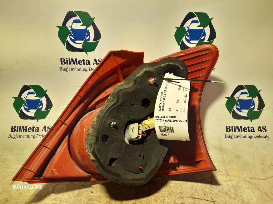 Baklykt venstre til Toyota Yaris 2006-2009 (Type II, Fase 1)  