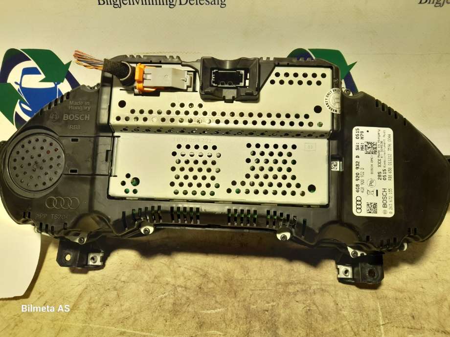 Speedometer til Audi A6 2011-2014 (Type IV, Fase 1) (C7) (C7) (|4g8920932D)